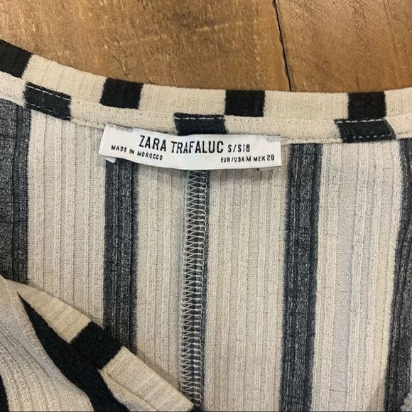 Zara Trafaluc Striped Flowy Shirtdress/Tunic, 3/4 sleeves Sz. Medium‎ - Picture 5 of 5